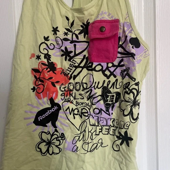 Y2K Reebok Graphic Tank Top - Picture 2 of 5